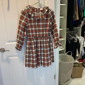 Girls plaid dress. Multi color-green,blue,red,yellow,green & white.
